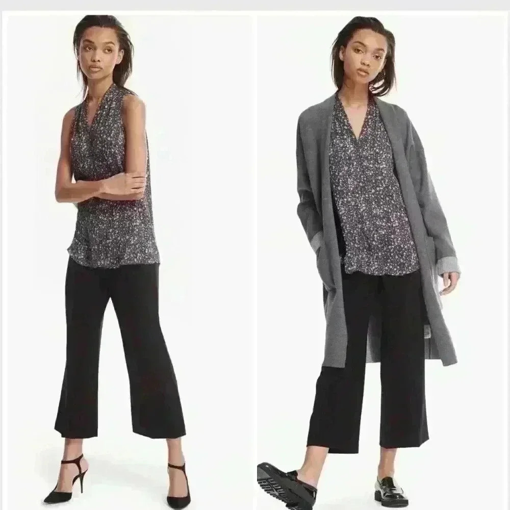 Theory Hylin Viola V-Neck Sleeveless Silk Blouse Size Medium NWT